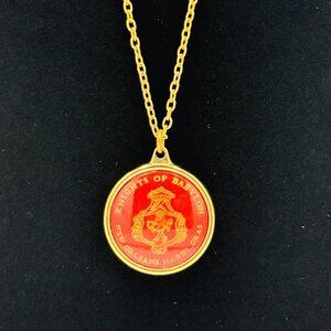 VTG 1991 KNIGHTS OF BABYLON Parade Captain's Throw OLIVER TWIST pendant necklace